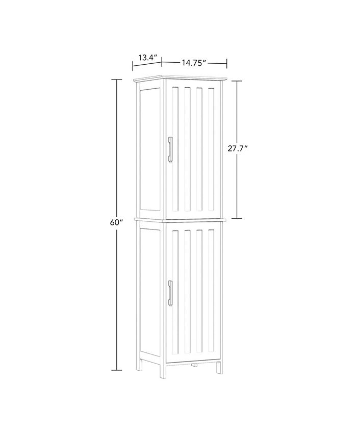 Monroe 2-Door Tall Cabinet RiverRidge Home Monroe 2-Door Tall Cabinet -Costway Shop