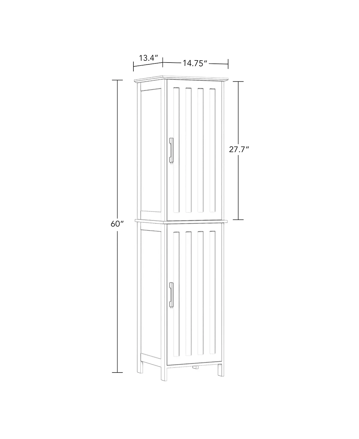 RiverRidge Home Monroe 2-Door Tall Cabinet 6 RiverRidge Home Monroe 2-Door Tall Cabinet - Image 4