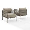 Crosley Ali Bay 2 Piece Outdoor Wicker Armchair Set 2 Crosley Ali Bay 2 Piece Outdoor Wicker Armchair Set -Costway Shop 22590033 fpx