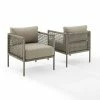 Crosley Ali Bay 2 Piece Outdoor Wicker Armchair Set -Costway Shop 22590033 fpx