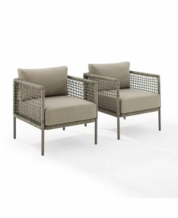 Crosley Ali Bay 2 Piece Outdoor Wicker Armchair Set 4 Crosley Ali Bay 2 Piece Outdoor Wicker Armchair Set - Image 2