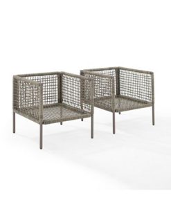 Crosley Ali Bay 2 Piece Outdoor Wicker Armchair Set -Costway Shop 22590039 fpx