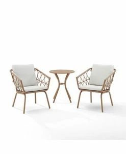 Crosley Juniper 3 Piece Indoor Outdoor Wicker Bistro Set -Costway Shop 22590895 fpx