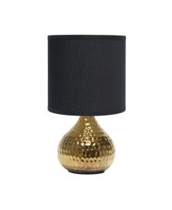 Simple Designs Hammered Drip Mini Table Lamp