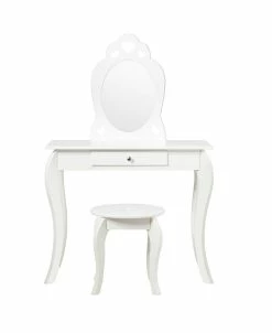 Costway Kids Vanity Set Princess Makeup Dressing Play Table Set