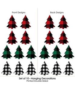 Big Dot Of Happiness Liday Plaid Trees - Outdoor Christmas Porch & Tree Yard Decor - 10 Pc 4 Big Dot Of Happiness Liday Plaid Trees - Outdoor Christmas Porch & Tree Yard Decor - 10 Pc -Costway Shop 23265144 fpx