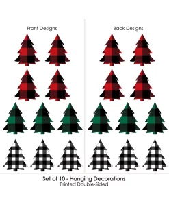 Big Dot Of Happiness Liday Plaid Trees - Outdoor Christmas Porch & Tree Yard Decor - 10 Pc 8 Big Dot Of Happiness Liday Plaid Trees - Outdoor Christmas Porch & Tree Yard Decor - 10 Pc -Costway Shop 23265144 fpx