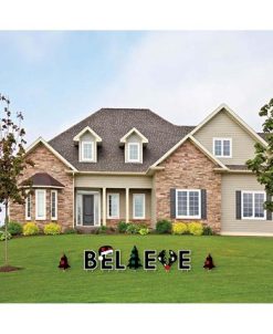 Big Dot Of Happiness Liday Plaid Trees - Outdoor Lawn Decor Christmas Party Yard Signs - Believe -Costway Shop 23265158 fpx