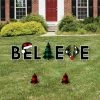 Big Dot Of Happiness Liday Plaid Trees - Outdoor Lawn Decor Christmas Party Yard Signs - Believe -Costway Shop 23265160 fpx
