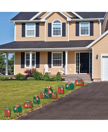 y Holiday Presents - Outdoor Lawn Decor - Christmas Yard Signs - Set Of 8 Big Dot Of Happiness Y Holiday Presents - Outdoor Lawn Decor - Christmas Yard Signs - Set Of 8 -Costway Shop