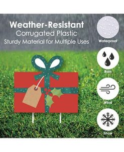 Big Dot Of Happiness Y Holiday Presents - Outdoor Lawn Decor - Christmas Yard Signs - Set Of 8 4 Big Dot Of Happiness Y Holiday Presents - Outdoor Lawn Decor - Christmas Yard Signs - Set Of 8 -Costway Shop 23265172 fpx