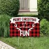 Big Dot Of Happiness Prancing Plaid - Holiday Yard Sign Lawn Decor - Merry Christmas Party Yardy Sign -Costway Shop 23265571 fpx