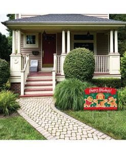 Big Dot Of Happiness Gingerbread Christmas - Yard Sign Lawn Decor - Happy Holidays Party Yardy Sign 4 Big Dot Of Happiness Gingerbread Christmas - Yard Sign Lawn Decor - Happy Holidays Party Yardy Sign -Costway Shop 23265591 fpx