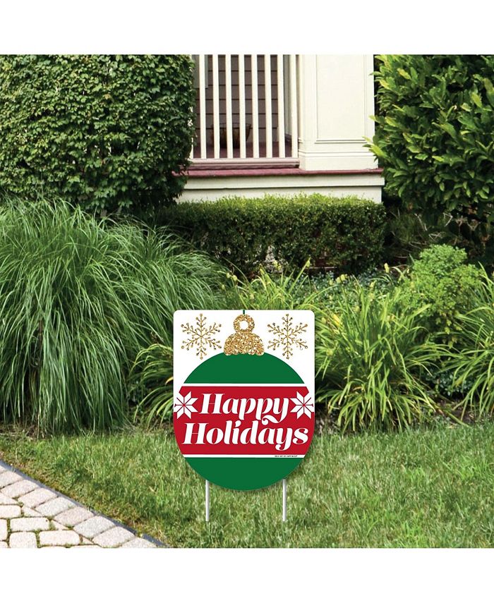 Ornaments - Outdoor Lawn Sign - Holiday And Christmas Party Yard Sign - 1 Pc Big Dot Of Happiness Ornaments - Outdoor Lawn Sign - Holiday And Christmas Party Yard Sign - 1 Pc -Costway Shop
