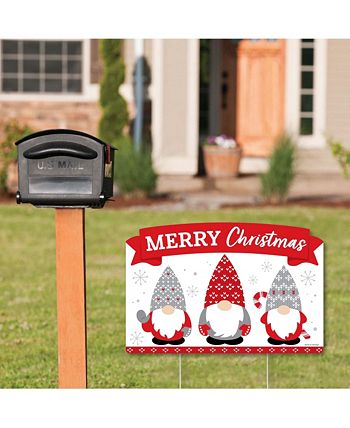 Christmas Gnomes - Holiday Yard Lawn Decor - Merry Christmas Party Yardy Sign Big Dot Of Happiness Christmas Gnomes - Holiday Yard Lawn Decor - Merry Christmas Party Yardy Sign -Costway Shop