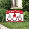 Big Dot Of Happiness Christmas Gnomes - Holiday Yard Lawn Decor - Merry Christmas Party Yardy Sign