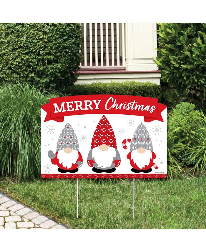 Christmas Gnomes - Holiday Yard Lawn Decor - Merry Christmas Party Yardy Sign Big Dot Of Happiness Christmas Gnomes - Holiday Yard Lawn Decor - Merry Christmas Party Yardy Sign -Costway Shop