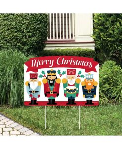 Big Dot Of Happiness Christmas Nutcracker - Holiday Yard Lawn Decor Merry Christmas Party Yardy Sign