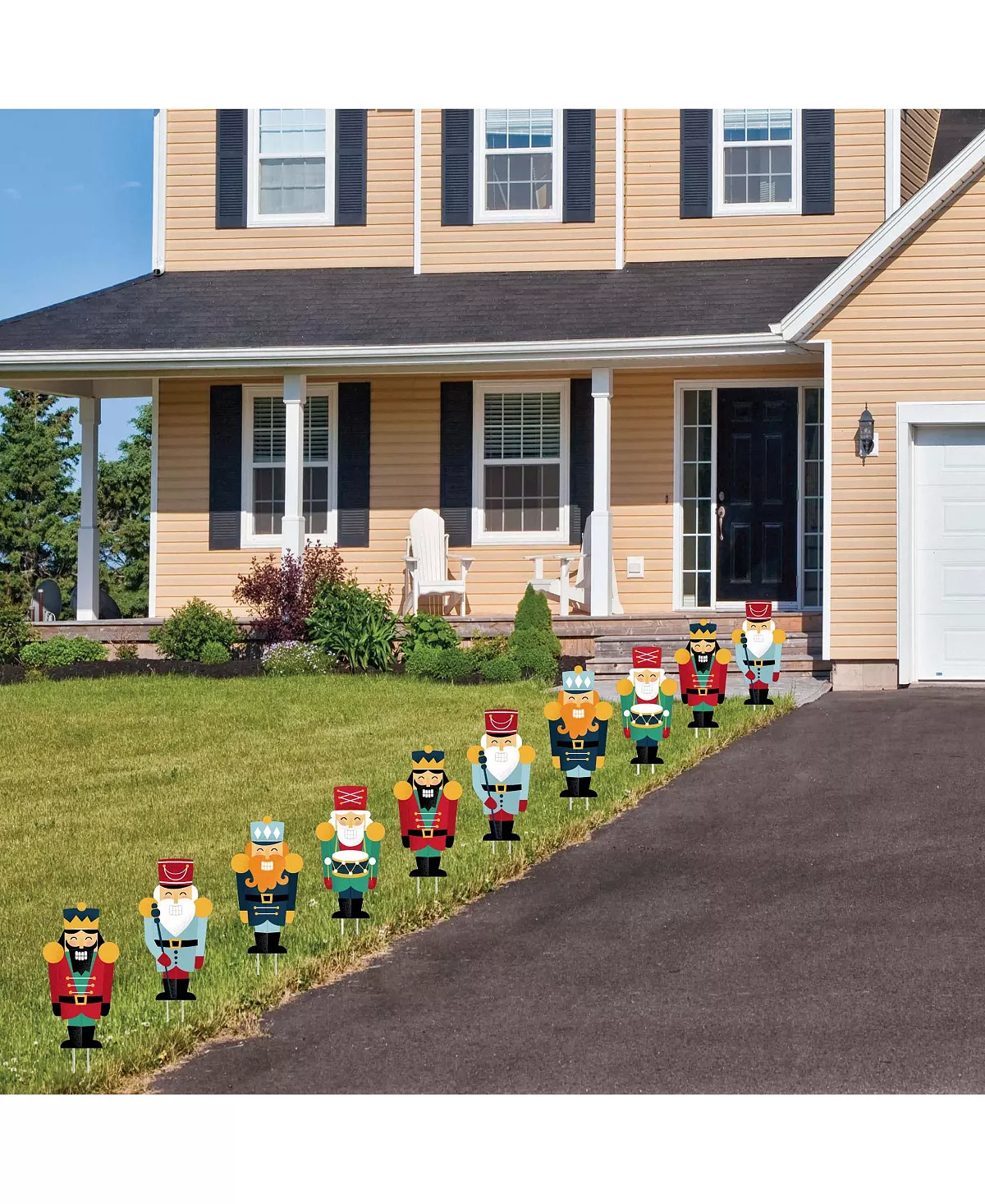 Big Dot Of Happiness Christmas Nutcracker - Lawn Decor - Outdoor Holiday Party Yard Decor - 10 Piece 5 Big Dot Of Happiness Christmas Nutcracker - Lawn Decor - Outdoor Holiday Party Yard Decor - 10 Piece - Image 3