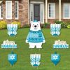Big Dot Of Happiness Ukkah Bear - Lawn Decor - Chanukah Holiday Sweater Yard Signs - Set Of 8 -Costway Shop 23266267 fpx