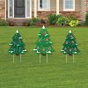 Big Dot Of Happiness Snowy Christmas Trees - Outdoor Lawn Sign Decor Holiday Party Yard Display 3 Pc -Costway Shop 23266303 fpx