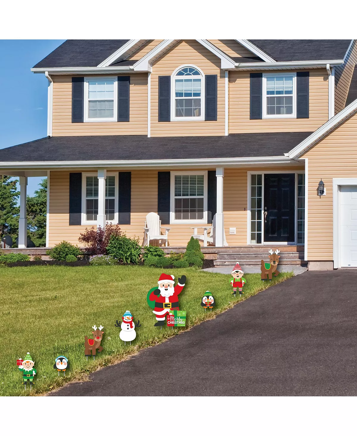 Big Dot Of Happiness Very Merry Christmas - Outdoor Lawn Decor Holiday Santa Party Yard Signs - 8 Ct 5 Big Dot Of Happiness Very Merry Christmas - Outdoor Lawn Decor Holiday Santa Party Yard Signs - 8 Ct - Image 3