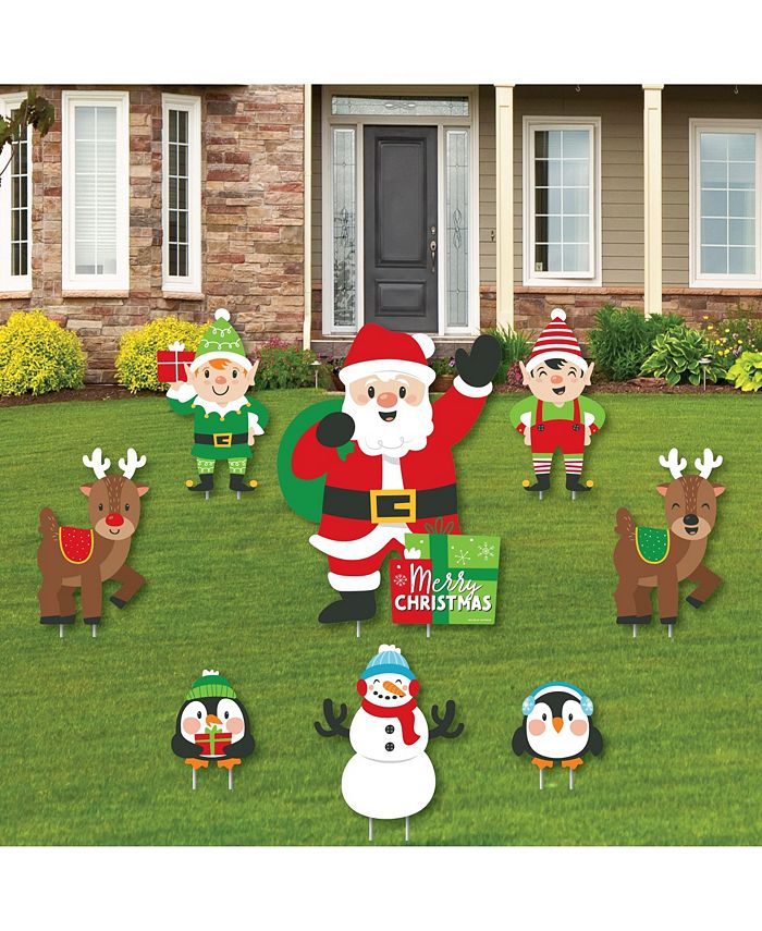 Very Merry Christmas - Outdoor Lawn Decor Holiday Santa Party Yard Signs - 8 Ct Big Dot Of Happiness Very Merry Christmas - Outdoor Lawn Decor Holiday Santa Party Yard Signs - 8 Ct -Costway Shop