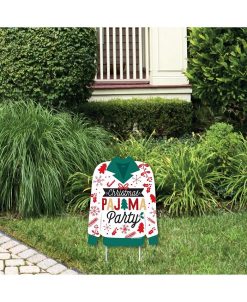 Big Dot Of Happiness Christmas Pajamas - Outdoor Lawn Sign - Holiday Party Yard Sign - 1 Piece
