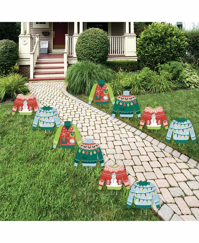 Big Dot Of Happiness Colorful Christmas Sweaters Outdoor Ugly Holiday Party Yard Decorations 10 Ct 3 Big Dot Of Happiness Colorful Christmas Sweaters Outdoor Ugly Holiday Party Yard Decorations 10 Ct
