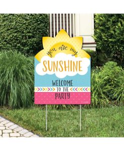 Big Dot Of Happiness You Are My Sunshine - Party Decor - Birthday Or Baby Shower Welcome Yard Sign