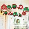 Big Dot Of Happiness Ugly Sweater - Outdoor Hanging Holiday And Christmas Party Decor - 10 Pc -Costway Shop 23268394 fpx