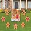 Big Dot Of Happiness Gingerbread Christmas - Lawn Decor - Gingerbread Man Holiday Yard Signs - 8 Ct -Costway Shop 23270739 fpx