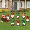 Big Dot Of Happiness Red And Green Holiday Gnomes Santa Sleigh Lawn Christmas Party Yard Signs 8 Ct -Costway Shop 23270990 fpx