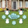 Big Dot Of Happiness Let It Snow - Snowman - Lawn Decor - Christmas & Holiday Yard Signs - Set Of 8 1 Big Dot Of Happiness Let It Snow - Snowman - Lawn Decor - Christmas & Holiday Yard Signs - Set Of 8 -Costway Shop 23271273 fpx