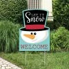 Big Dot Of Happiness Let It Snow - Snowman - Party Decorations Christmas & Holiday Welcome Yard Sign -Costway Shop 23271274 fpx