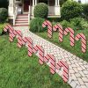 Big Dot Of Happiness C&y Cane Lawn Decor - Outdoor Holiday & Christmas Yard Decor - 10 Piece -Costway Shop 23271275 fpx