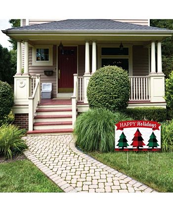 liday Plaid Trees - Christmas Yard Lawn Decor Happy Holidays Party Yardy Sign Big Dot Of Happiness Liday Plaid Trees - Christmas Yard Lawn Decor Happy Holidays Party Yardy Sign -Costway Shop