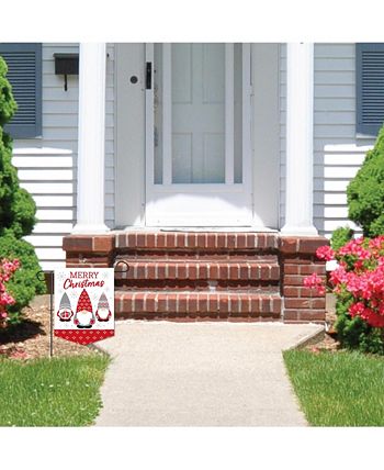 Christmas Gnomes - Outdoor Yard Home Decor - Holiday Garden Flag - 12 X 15.25 In Big Dot Of Happiness Christmas Gnomes - Outdoor Yard Home Decor - Holiday Garden Flag - 12 X 15.25 In -Costway Shop