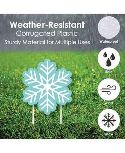 Big Dot Of Happiness Let It Snow - Snowman - Lawn Decor - Christmas & Holiday Yard Signs - Set Of 8 -Costway Shop 23274673 fpx