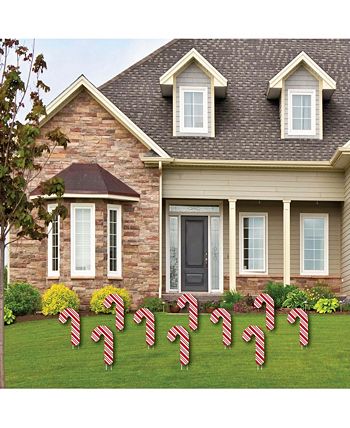 C&y Cane Lawn Decor - Outdoor Holiday & Christmas Yard Decor - 10 Piece Big Dot Of Happiness C&y Cane Lawn Decor - Outdoor Holiday & Christmas Yard Decor - 10 Piece -Costway Shop