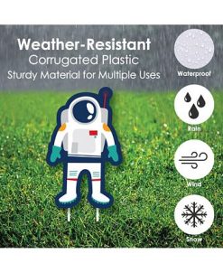 Big Dot Of Happiness Last Off To Outer Space - Lawn Decor - Baby Shower Or Birthday Yard Signs 8 Ct -Costway Shop 23274924 fpx