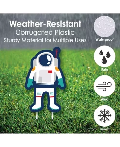 Big Dot Of Happiness Last Off To Outer Space - Lawn Decor - Baby Shower Or Birthday Yard Signs 8 Ct -Costway Shop 23274924 fpx