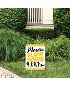 Big Dot Of Happiness Please Slow Down - Outdoor Lawn Sign - Kids At Play Neighborhood Yard Sign 1 Pc