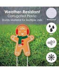 Big Dot Of Happiness Gingerbread Christmas - Outdoor Lawn Sign Decor Holiday Party Yard Display 3 Pc 4 Big Dot Of Happiness Gingerbread Christmas - Outdoor Lawn Sign Decor Holiday Party Yard Display 3 Pc -Costway Shop 23278579 fpx