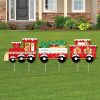 Big Dot Of Happiness Christmas Train - Outdoor Lawn Sign Decor & Stakes - Holiday Yard Display 3 Pc -Costway Shop 23278583 fpx
