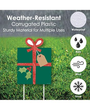 y Holiday Presents - Outdoor Lawn Sign Decor - Christmas Yard Display - 3 Pc Big Dot Of Happiness Y Holiday Presents - Outdoor Lawn Sign Decor - Christmas Yard Display - 3 Pc -Costway Shop