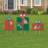 Big Dot Of Happiness Y Holiday Presents - Outdoor Lawn Sign Decor - Christmas Yard Display - 3 Pc -Costway Shop 23278586 fpx