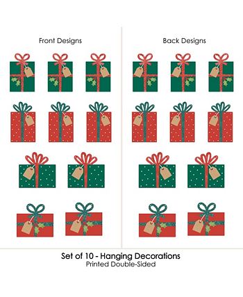 y Holiday Presents - Outdoor Christmas Porch Tree Yard Decor 10 Pc Big Dot Of Happiness Y Holiday Presents - Outdoor Christmas Porch Tree Yard Decor 10 Pc -Costway Shop