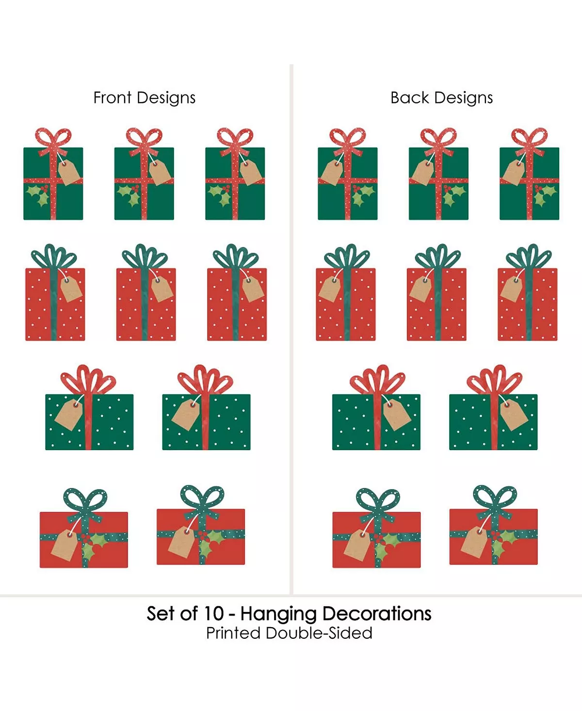 Big Dot Of Happiness Y Holiday Presents - Outdoor Christmas Porch Tree Yard Decor 10 Pc 5 Big Dot Of Happiness Y Holiday Presents - Outdoor Christmas Porch Tree Yard Decor 10 Pc - Image 3