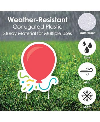 k, It's My Birthday - Yard Sign & Lawn Decor - Birthday Parade - Set Of 8 Big Dot Of Happiness K, It's My Birthday - Yard Sign & Lawn Decor - Birthday Parade - Set Of 8 -Costway Shop